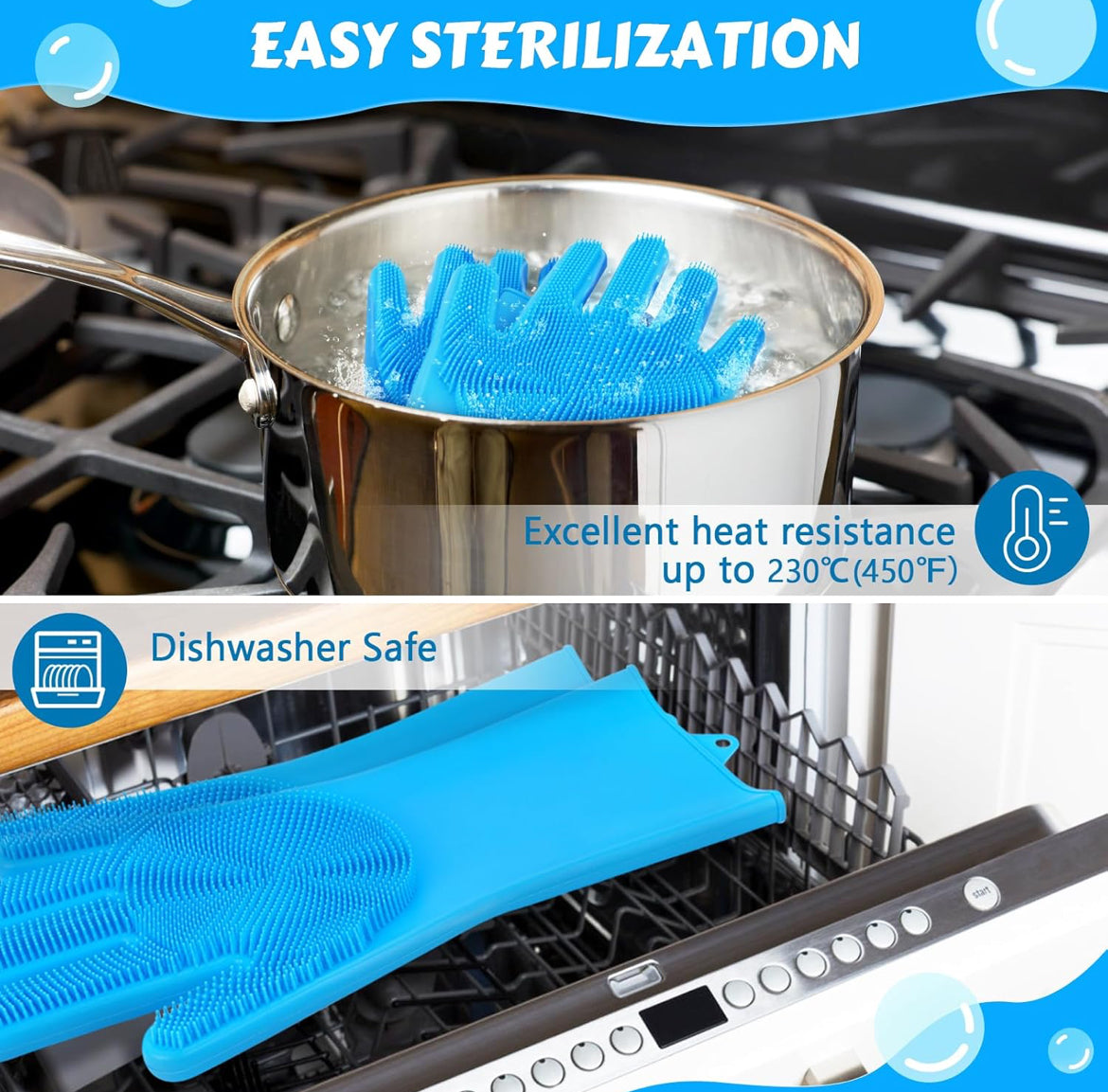 Silicone Bath Gloves