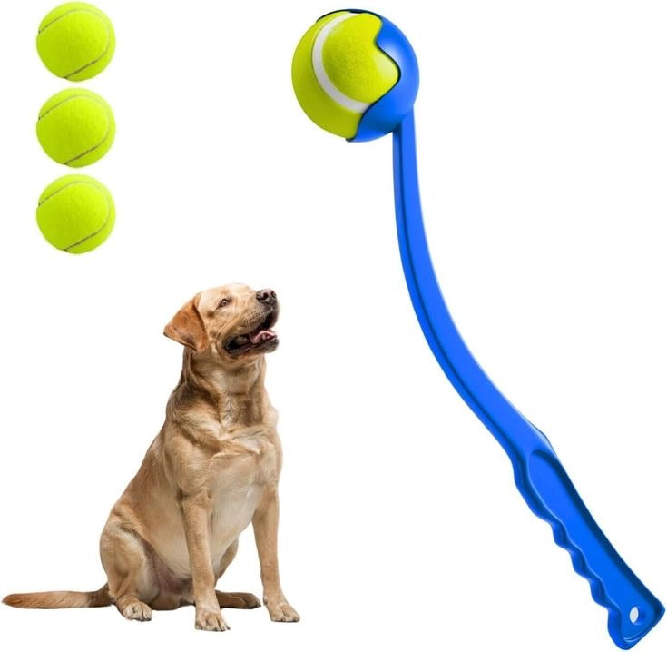 Ball Thrower with Tennis Ball