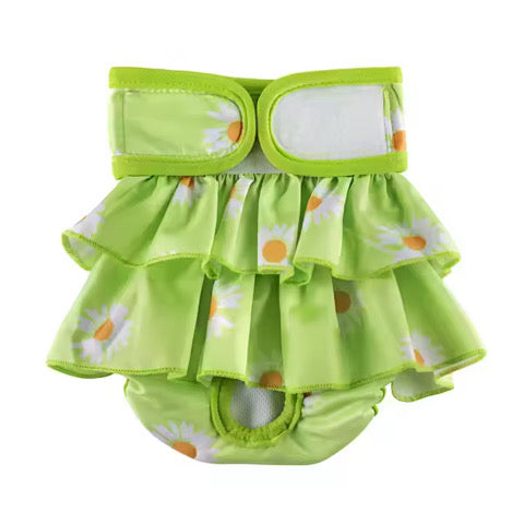 The Pet Stop™️ - Female Dog Diaper w/ Skirt Ruffles