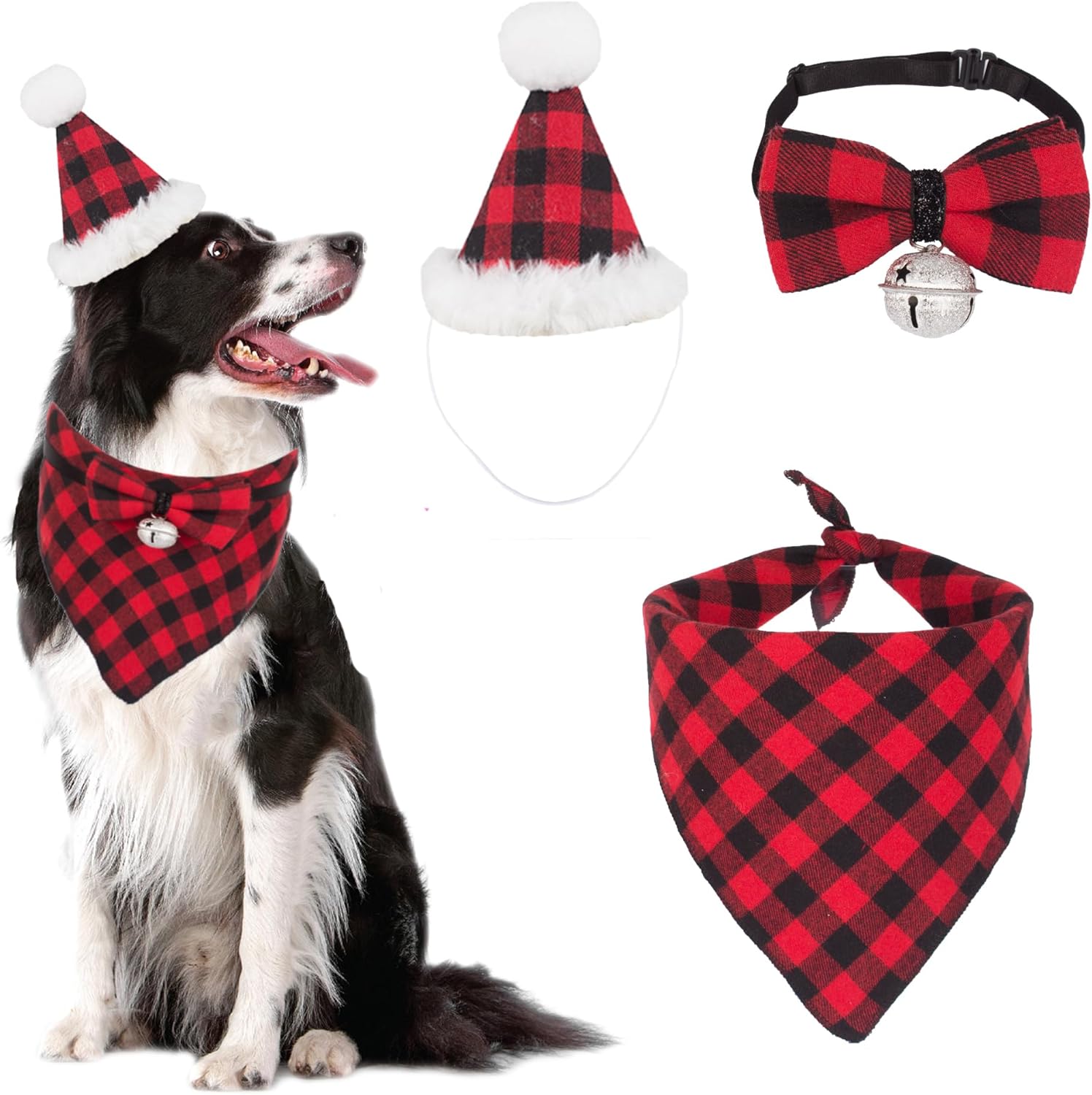 Christmas Hat, Bowtie, & Bandana Set