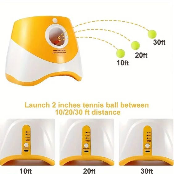 Automatic Tennis Ball Launcher + 3 Balls