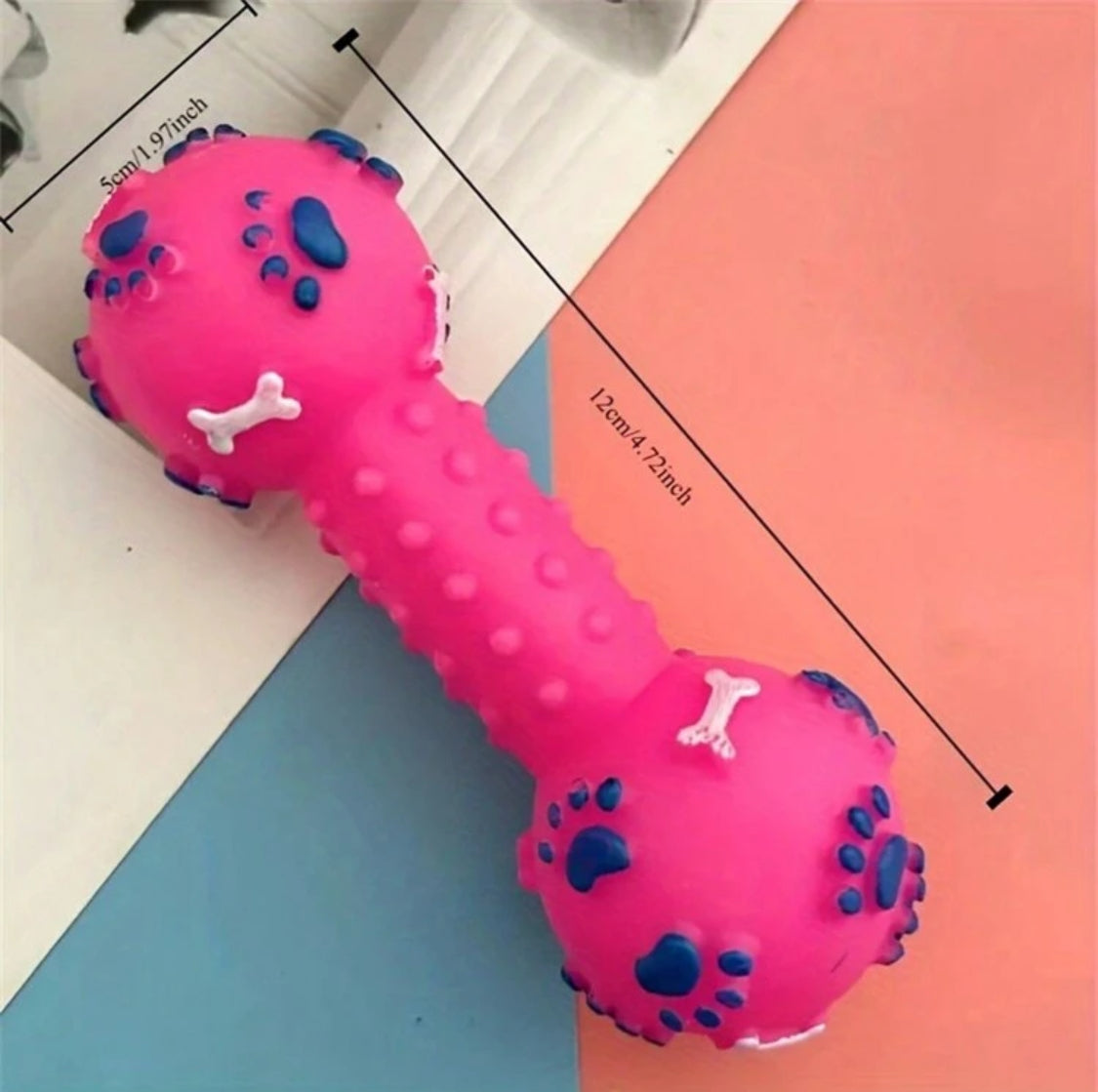 Squeaky Round Ends Chew Toy