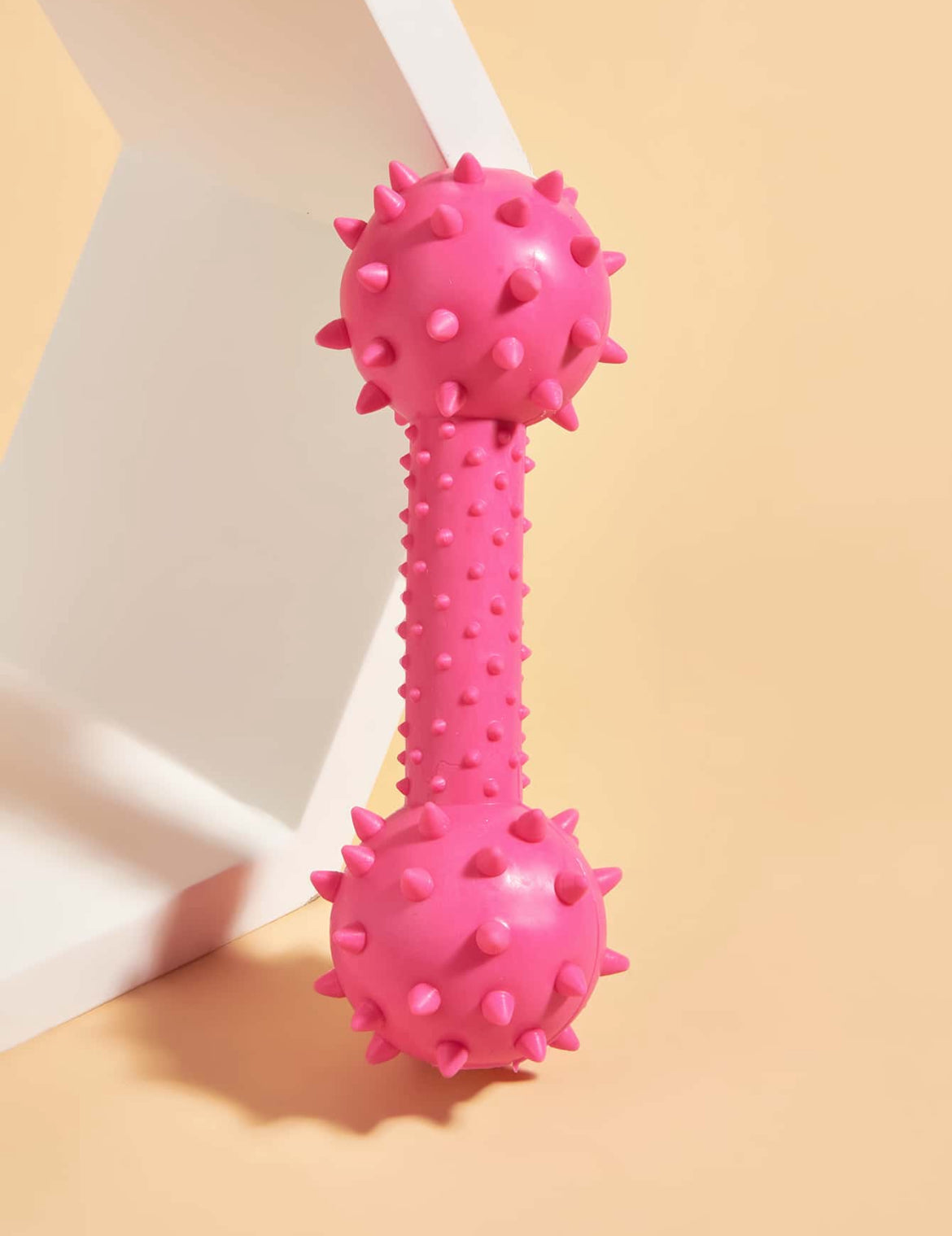 Dumbbell Spiky Toy with Bells Inside
