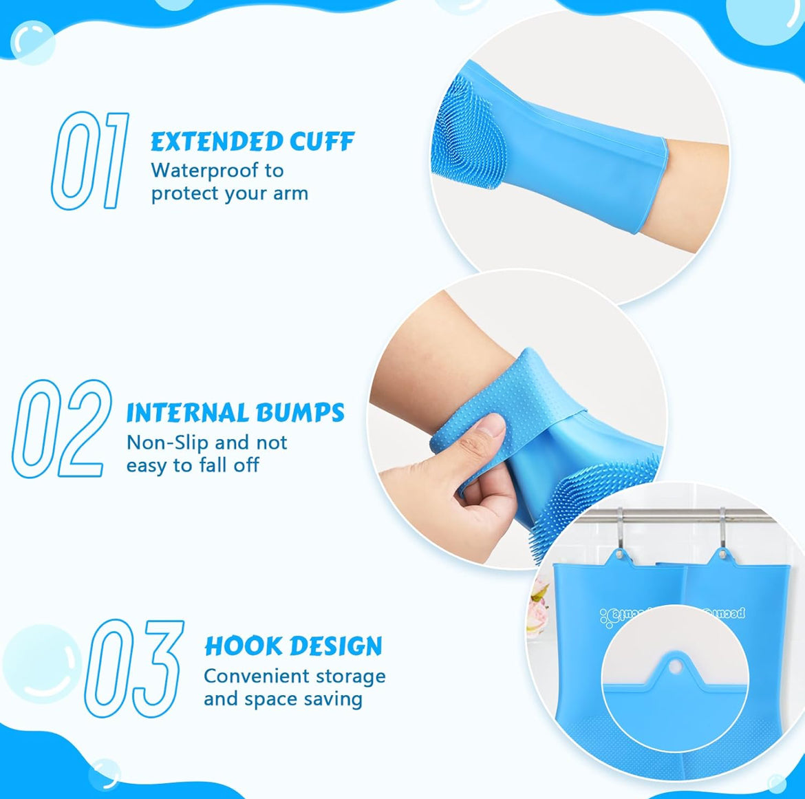 Silicone Bath Gloves