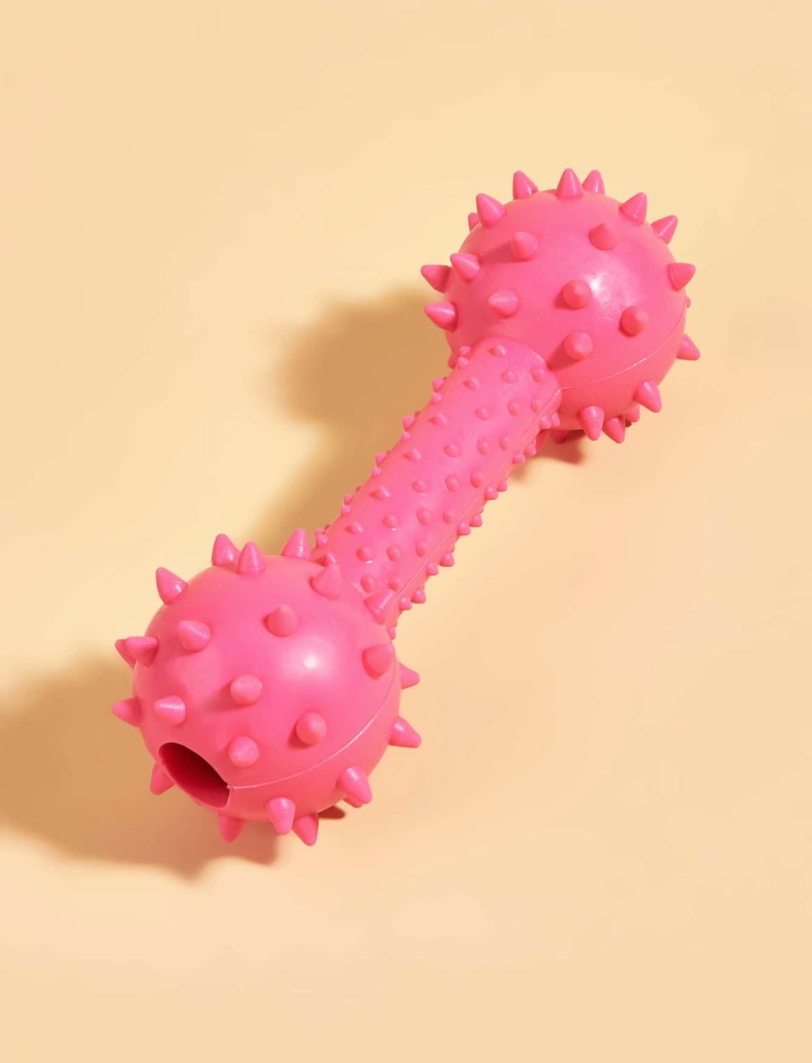 Dumbbell Spiky Toy with Bells Inside