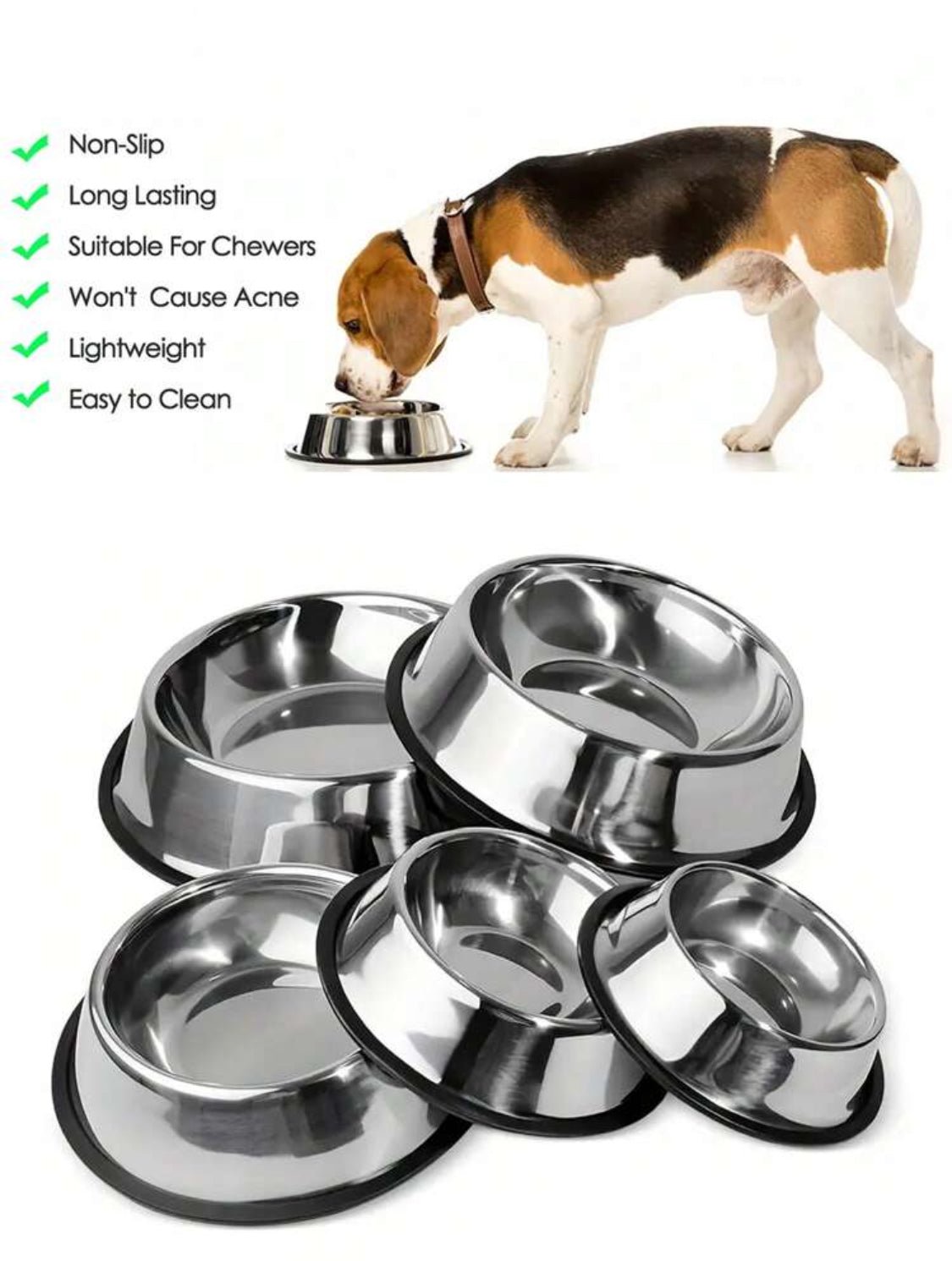 Sticky Bottom Stainless Steel Bowl