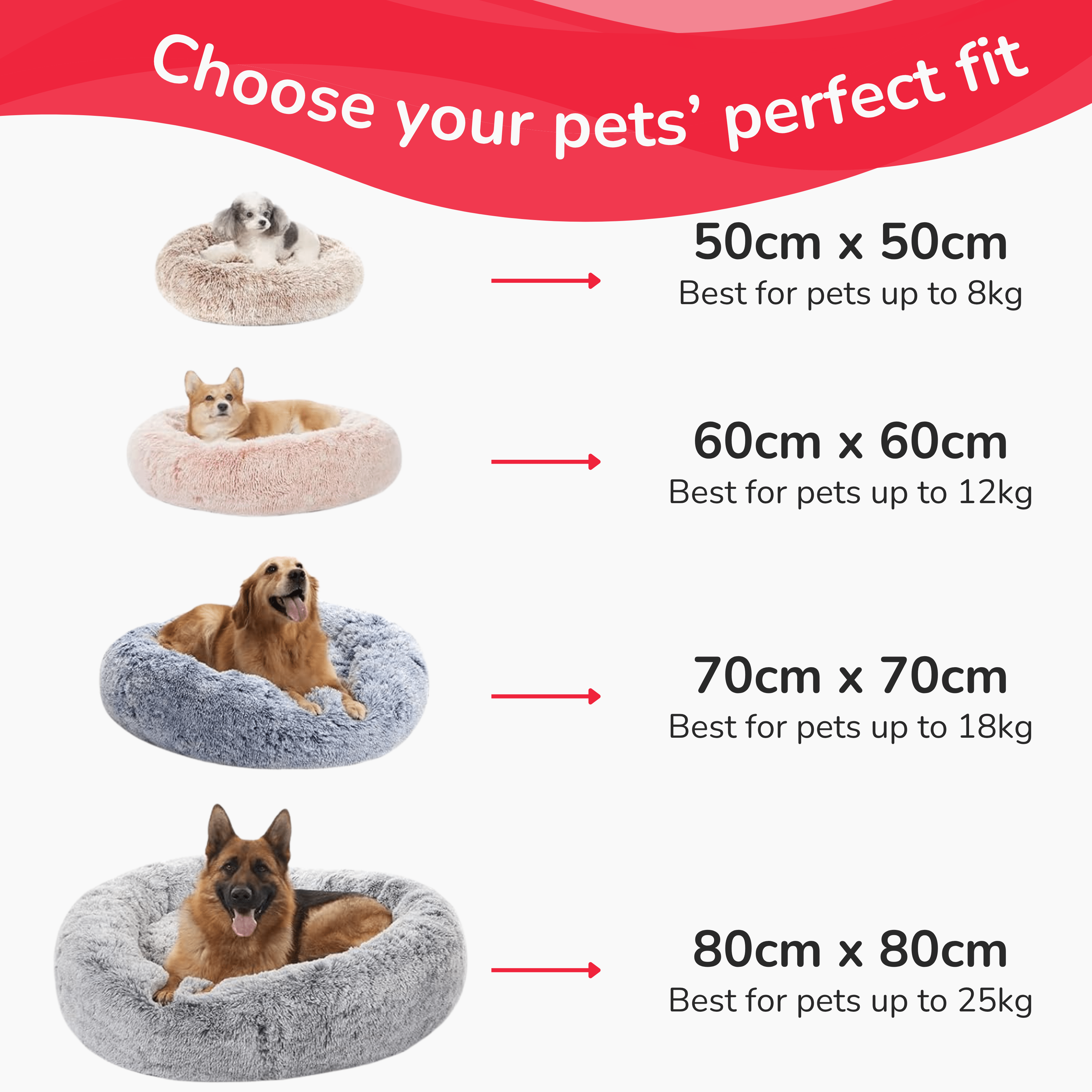 Calming Pet Bed - Anti-Anxiety