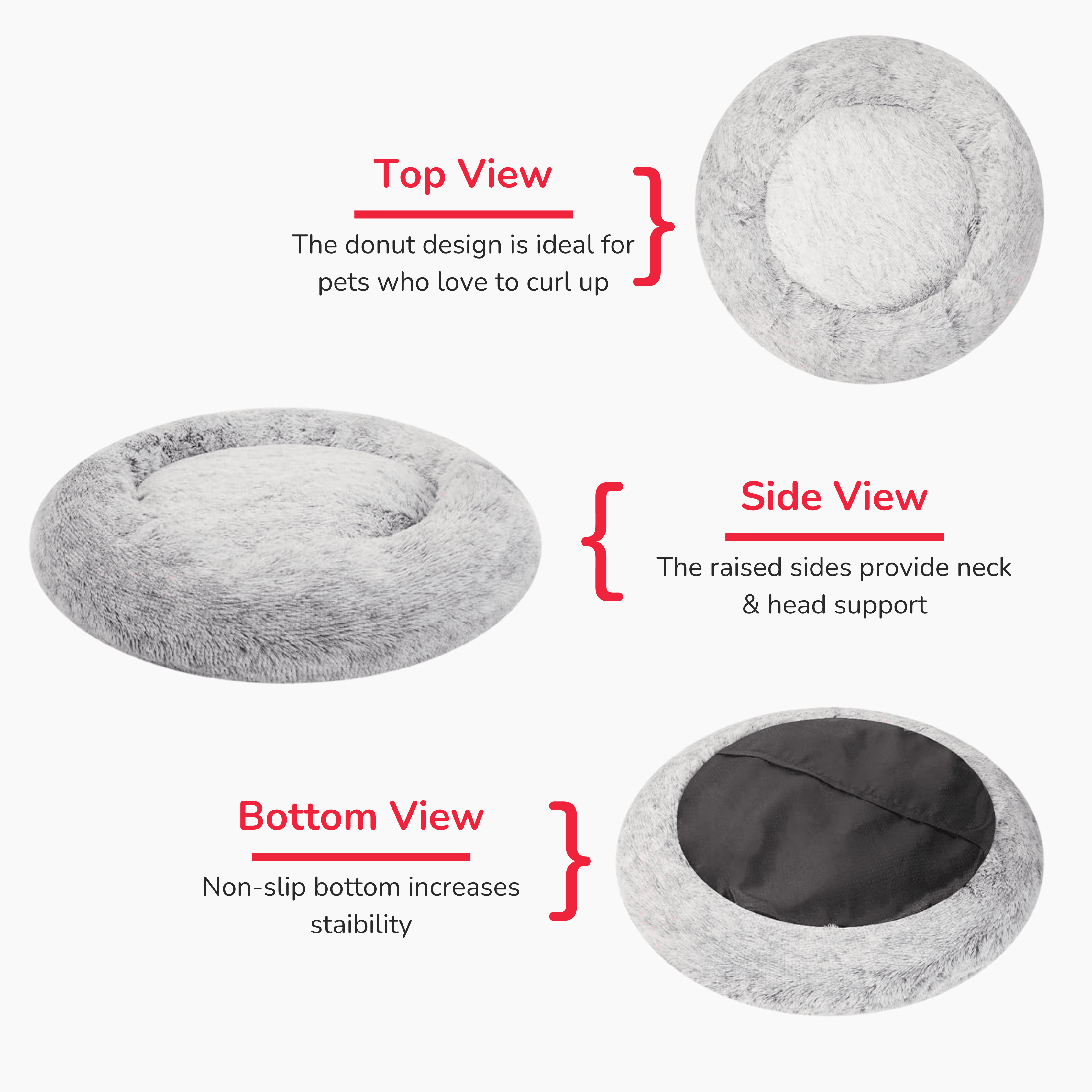 Calming Pet Bed - Anti-Anxiety