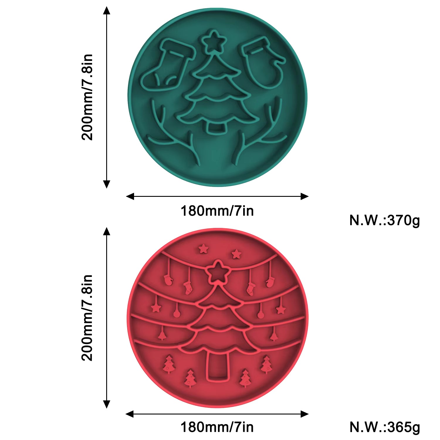 Pet Christmas Lick Mat