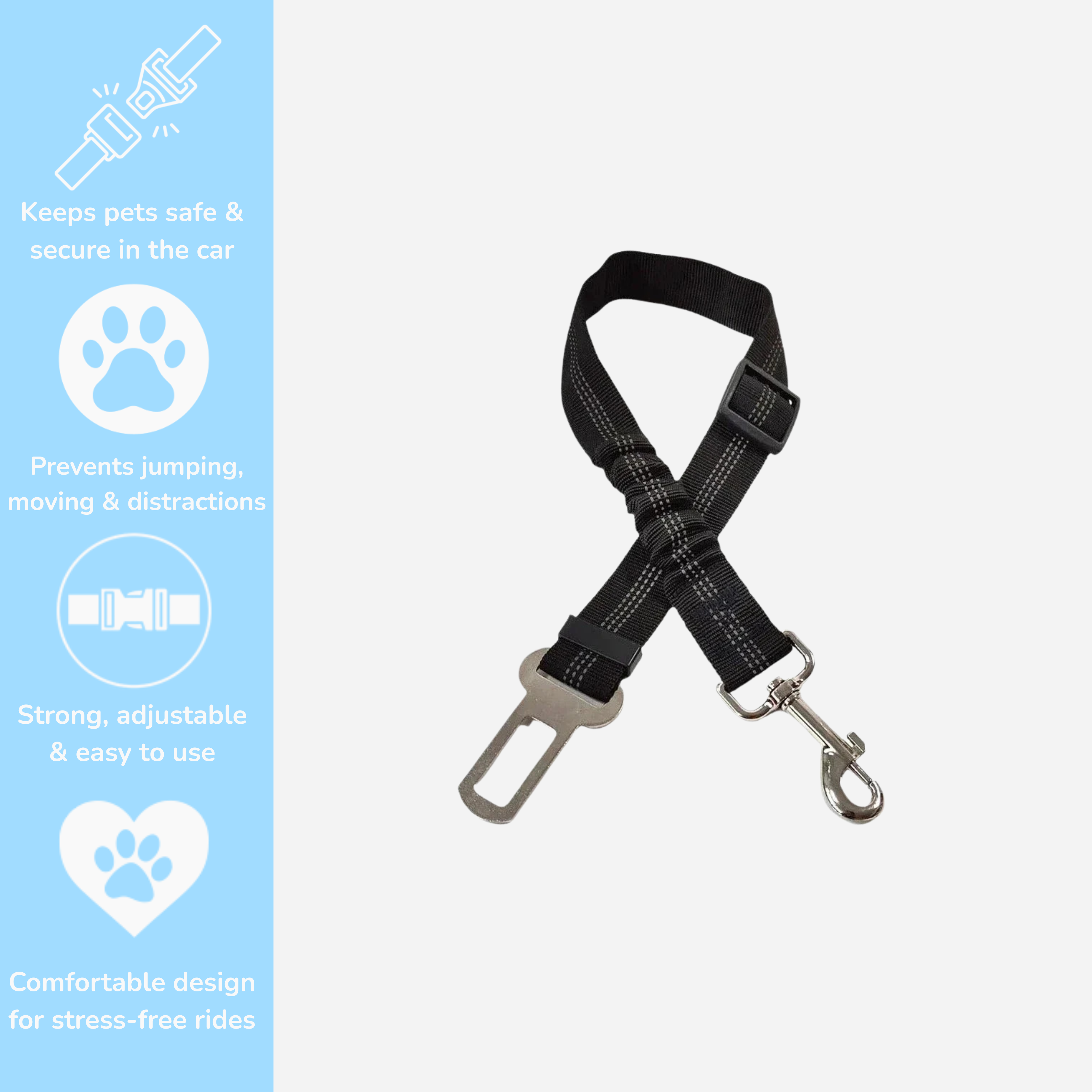 Bungee Seat Belt Leash