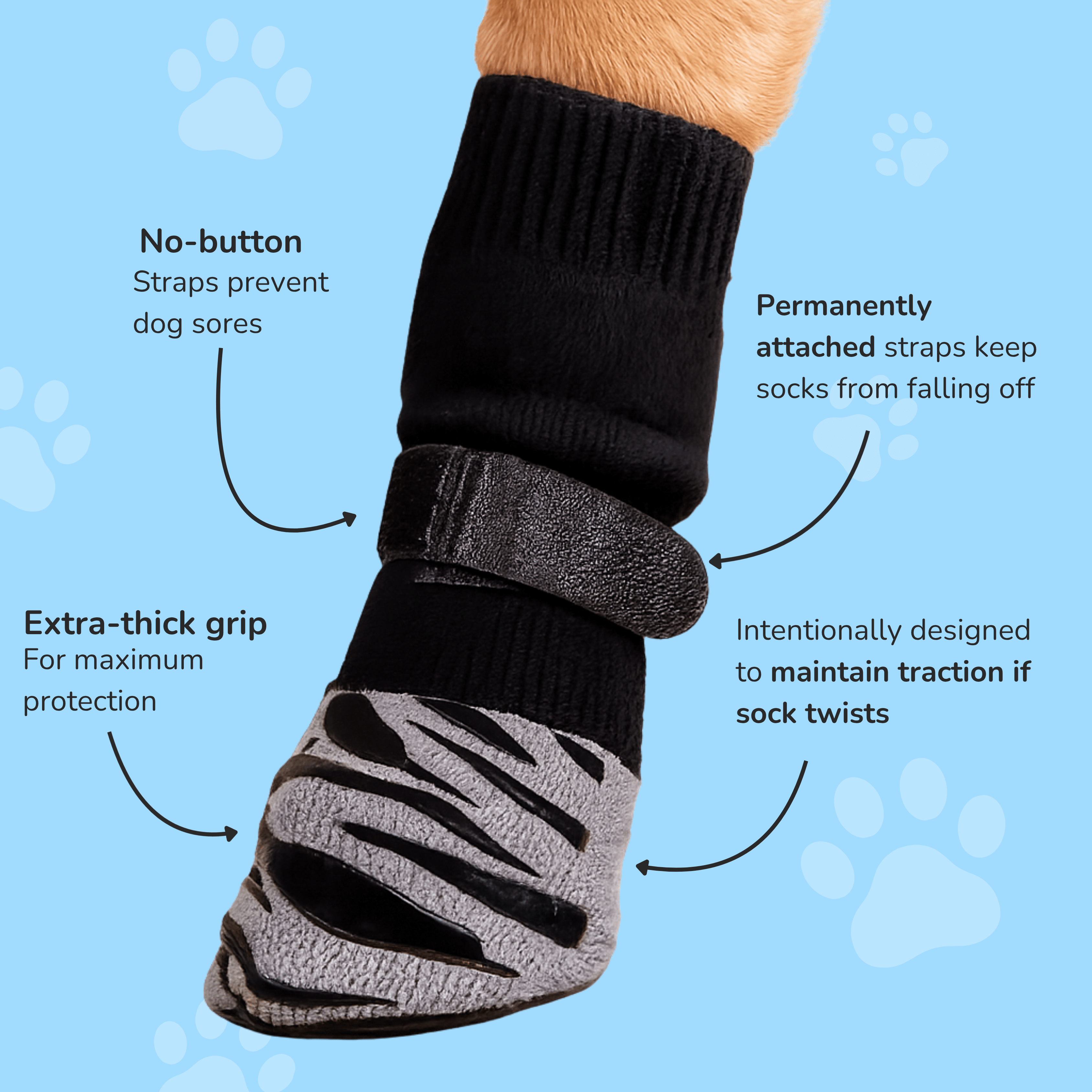 Premium Non-Slip Dog Socks